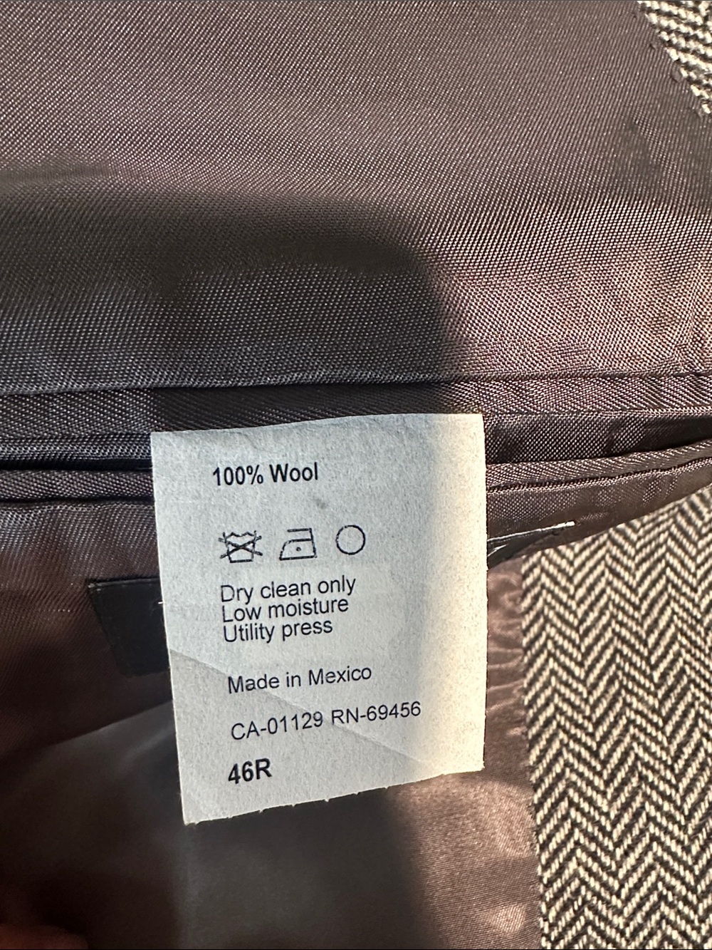 NWT Lauren Ralph Lauren Men's Gray Herringbone Sport Coat - Picture 5 of 11